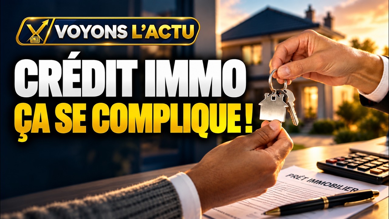 Miniature de la vidéo Crédit immobilier : les banques annoncent un coup de frein !